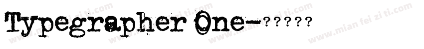 Typegrapher One字体转换